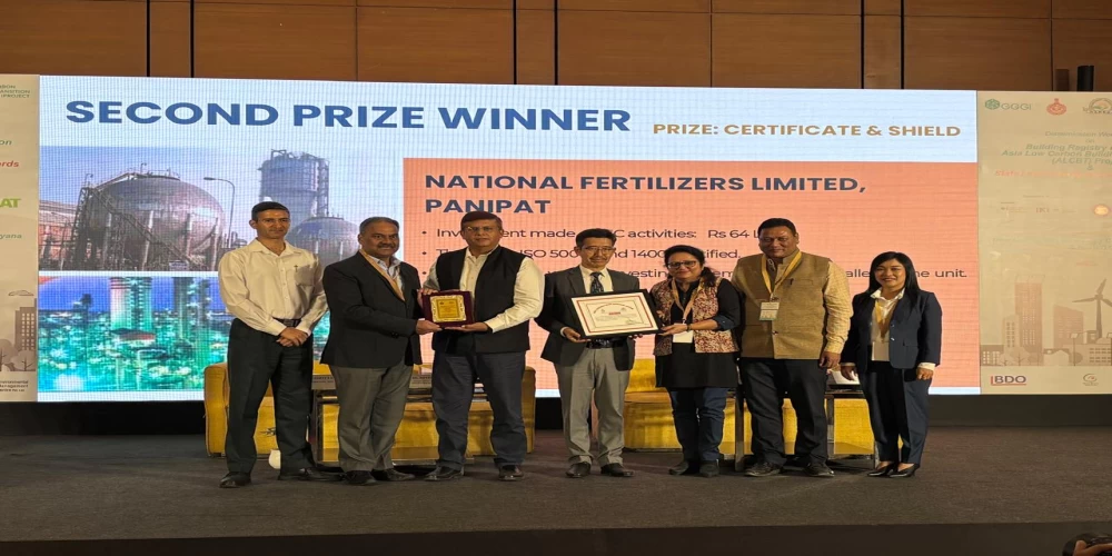NFL Panipat unit wins at state level Energy Conservation Awards